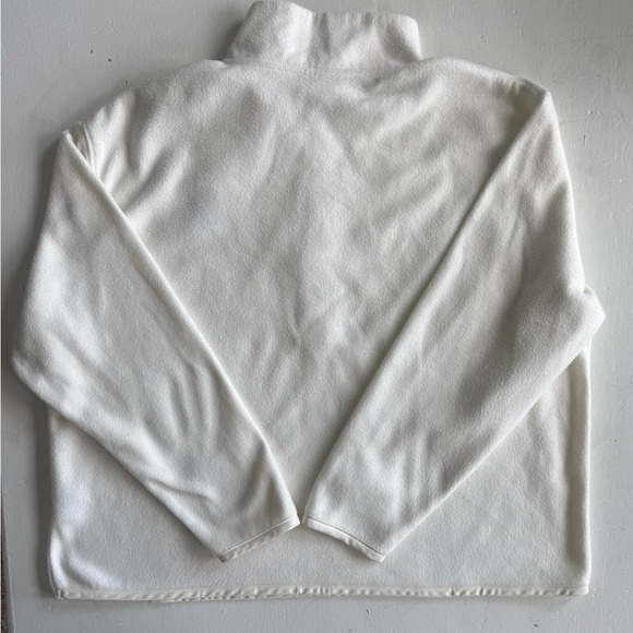 FSU Florida State Seminoles Cream Pullover Fleece Sweater Snaps NWOT Women’s XL - Picture 2 of 5